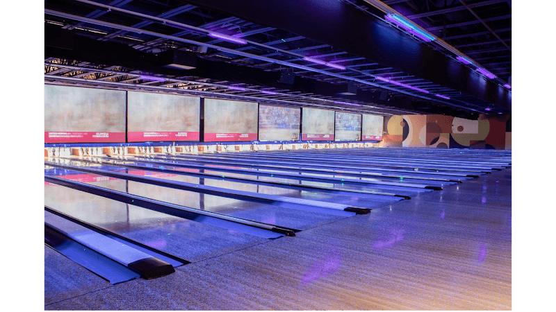 Interior view of 10pin Bowling Lounge bowling alley