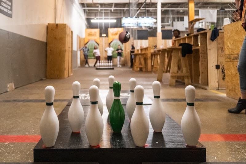 Interior view of 1st and Tenpin bowling alley