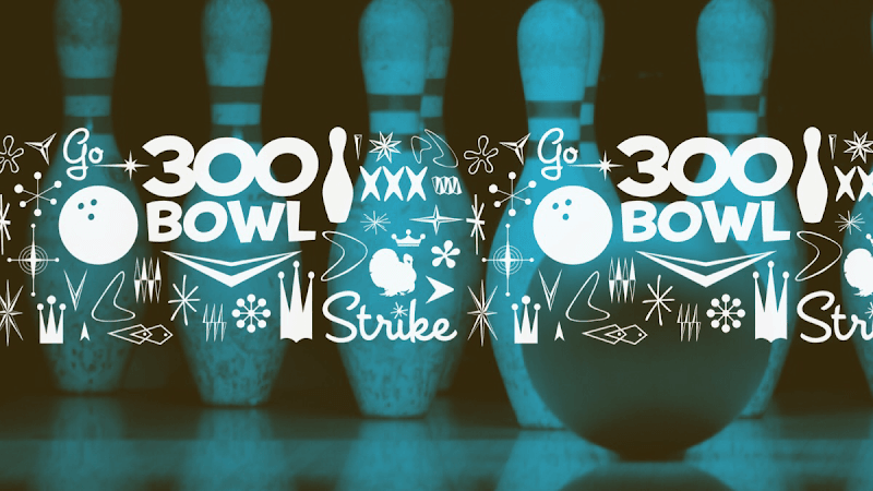 Interior view of 300 Bowl bowling alley