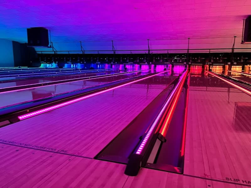 Interior view of 30 Bowl bowling alley