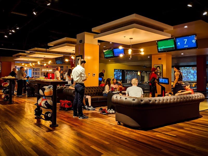Interior view of 810 Entertainment - Phoenix bowling alley