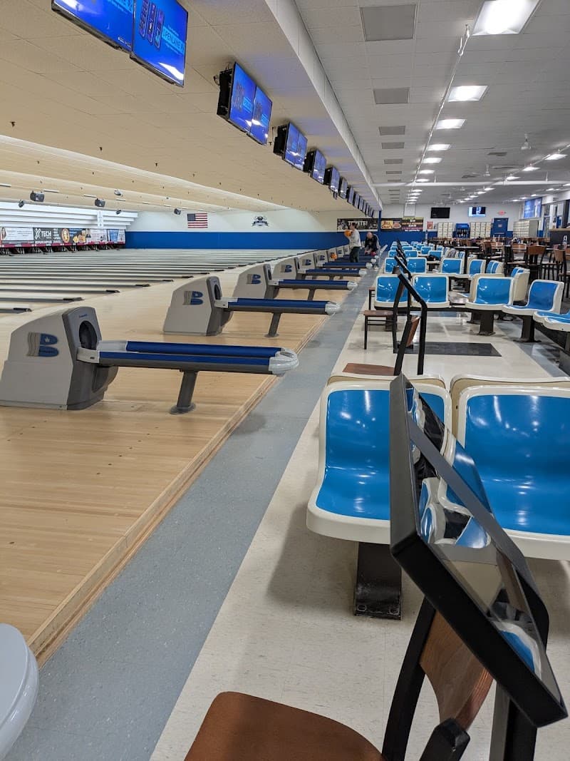 Interior view of ABC Gates Bowl bowling alley