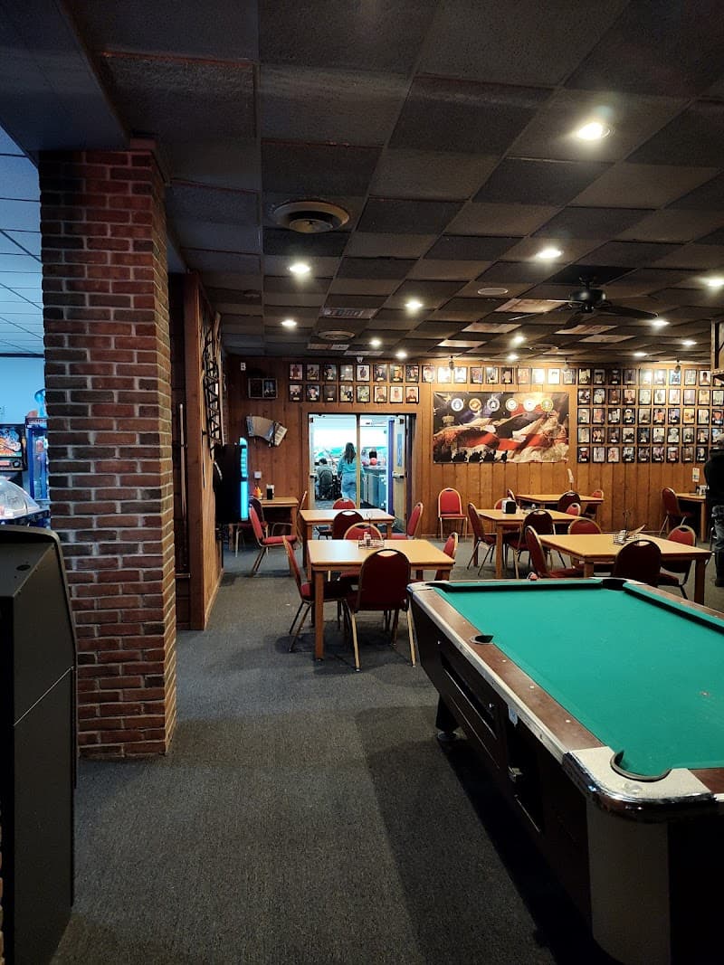 Interior view of AJ’s Event Center - Evart Bowling & Arcade bowling alley