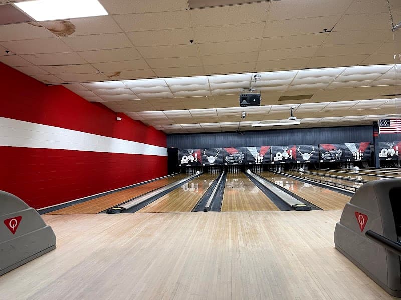 Interior view of AMF Centereach Lanes bowling alley