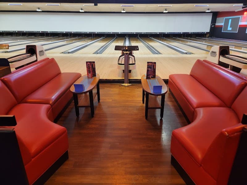 Interior view of AMF Desert Hills Lanes bowling alley