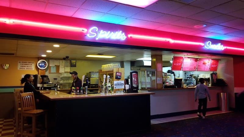 Interior view of AMF River City Lanes bowling alley