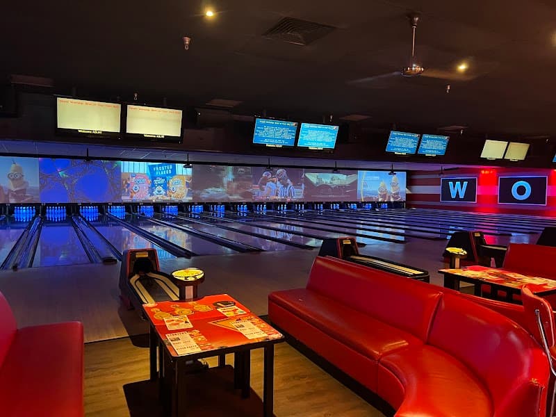 Interior view of AMF Tempe Village Lanes bowling alley