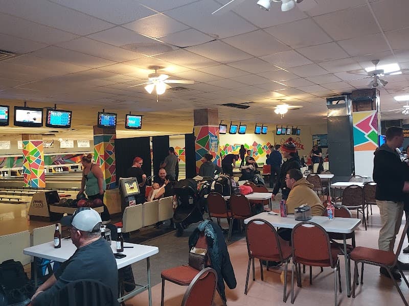 Interior view of Abbe Lanes Bowling & Entertainment bowling alley