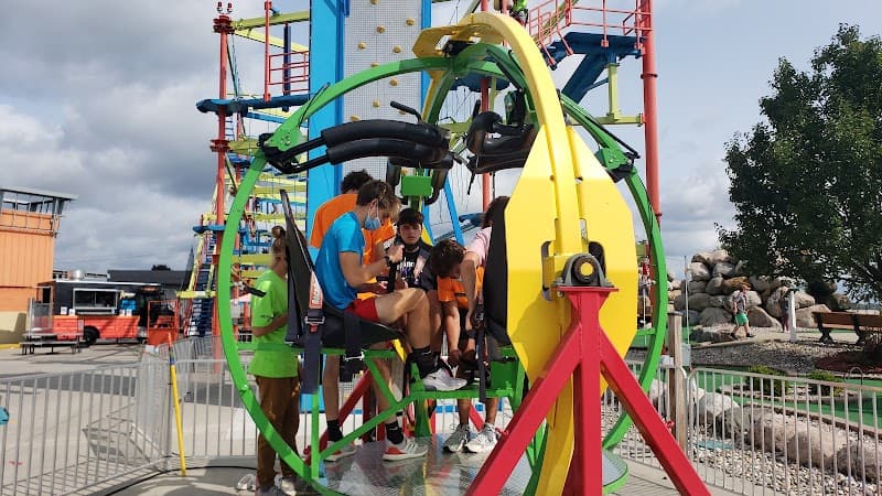 Interior view of Airway Fun Center bowling alley
