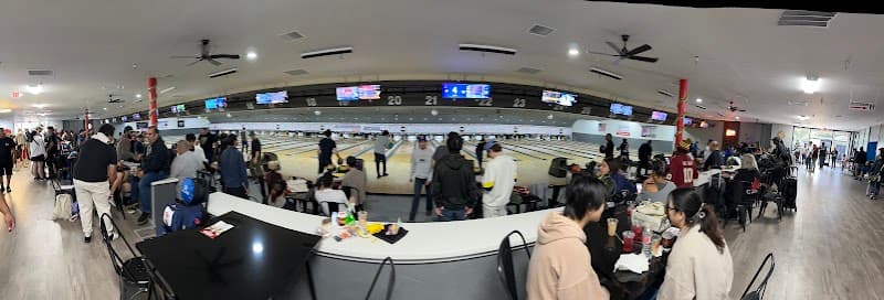 Interior view of Alhambra Valley Bowl bowling alley