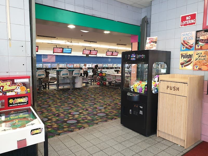 Interior view of Alley Dogs bowling alley