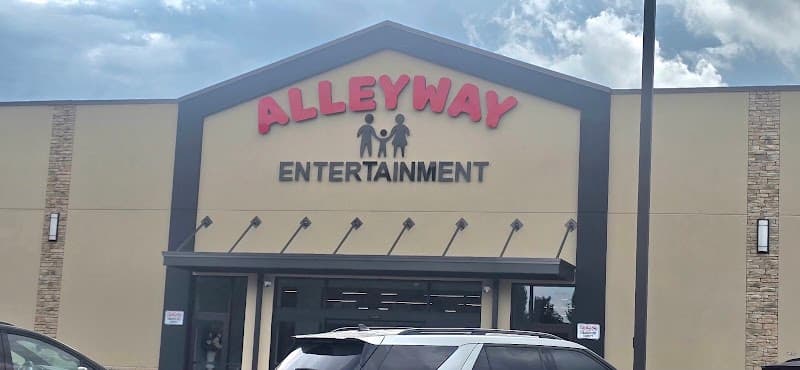 Interior view of Alleyway Entertainment bowling alley