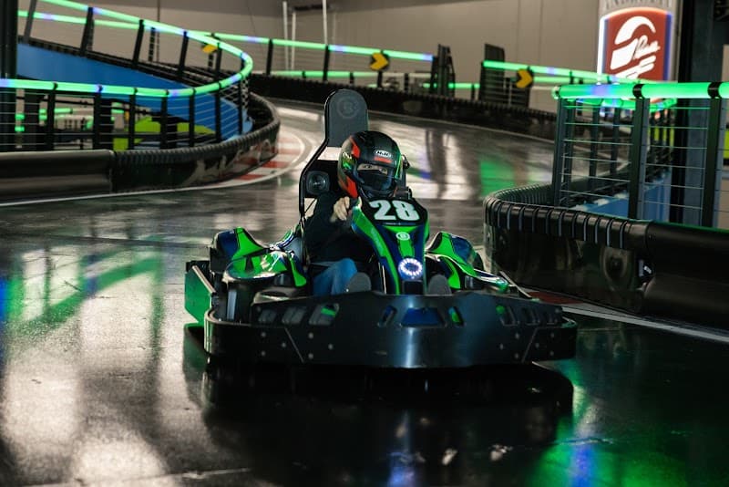 Interior view of Andretti Indoor Karting and Games Chandler bowling alley