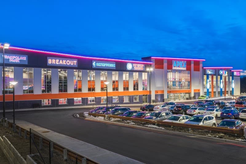 Interior view of Apex Entertainment Marlborough bowling alley