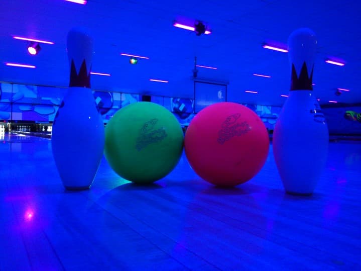 Interior view of Apple Valley Bowl bowling alley