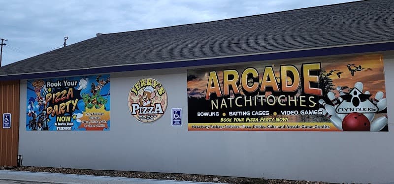Interior view of Arcade Natchitoches bowling alley