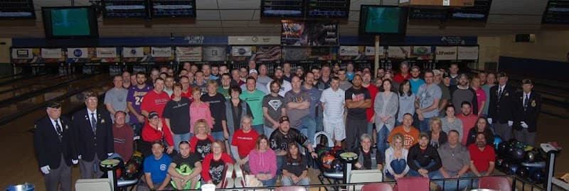 Interior view of Auburn Bowl Inc bowling alley