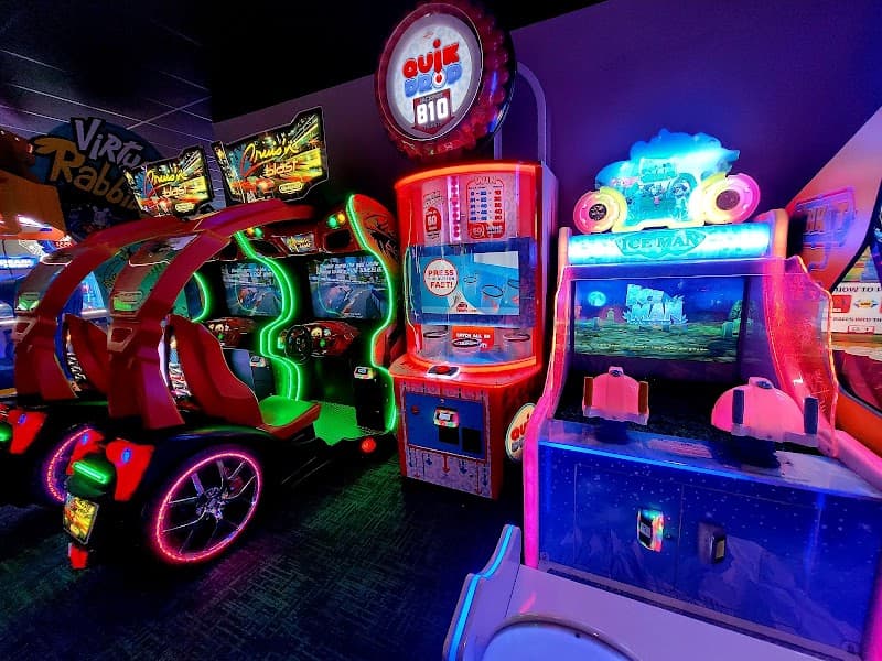 Interior view of B&B Theatres Ankeny 12 & B-Roll Bowling bowling alley