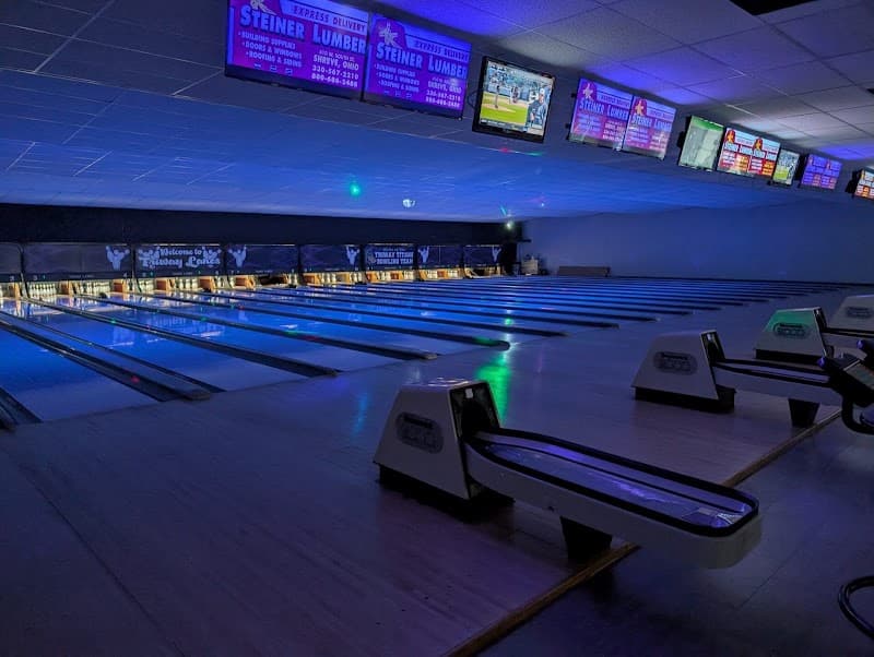 Interior view of Ballerz Sports Club bowling alley