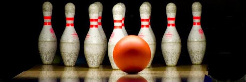 Interior view of Batt Family Fun Center bowling alley