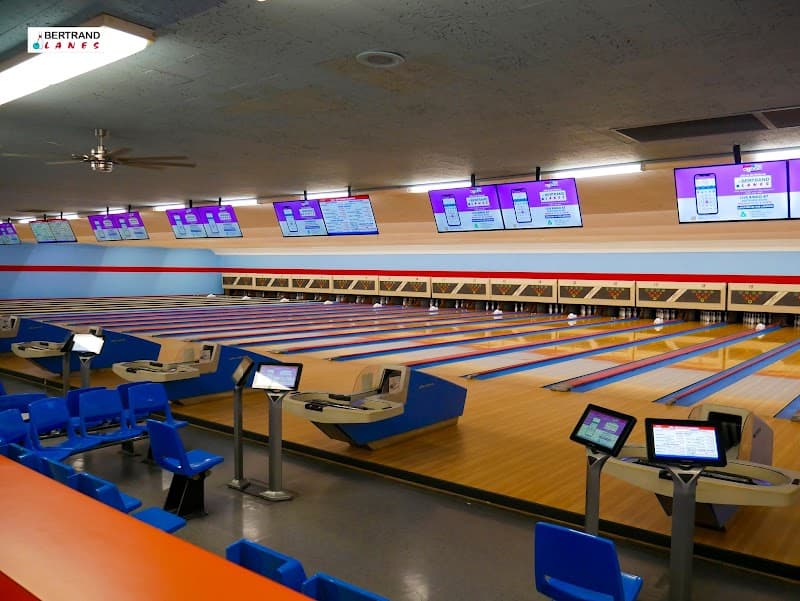 Interior view of Bertrand Bowling Lanes Inc bowling alley