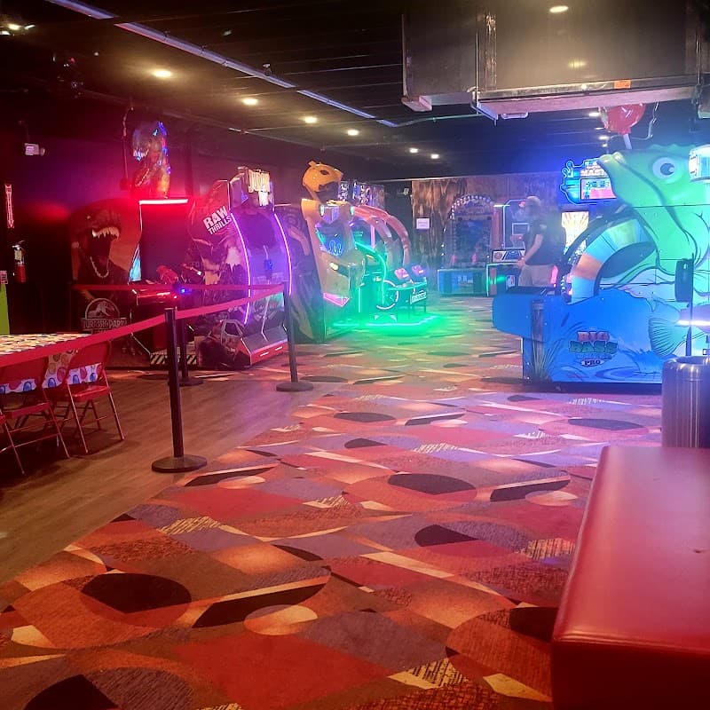Interior view of Big Play Entertainment Center bowling alley