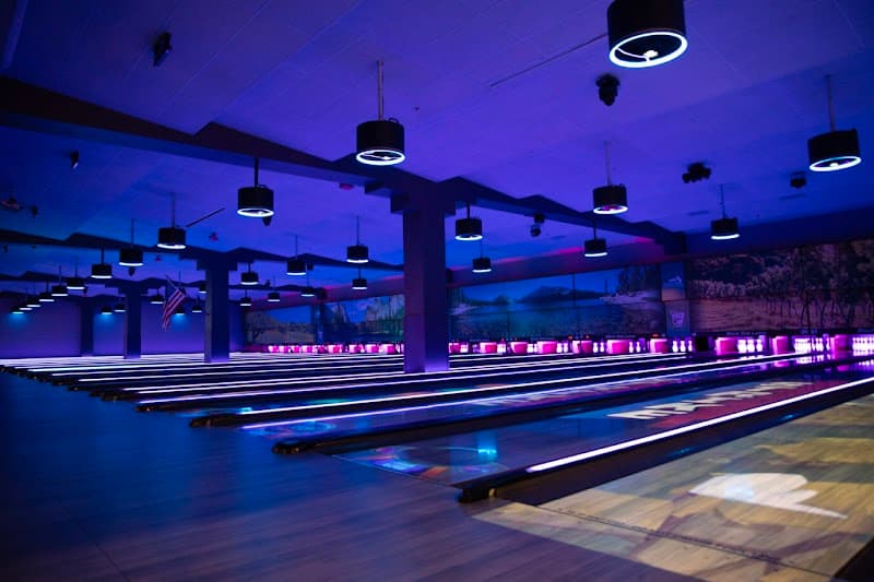 Interior view of Black Oak Lanes bowling alley