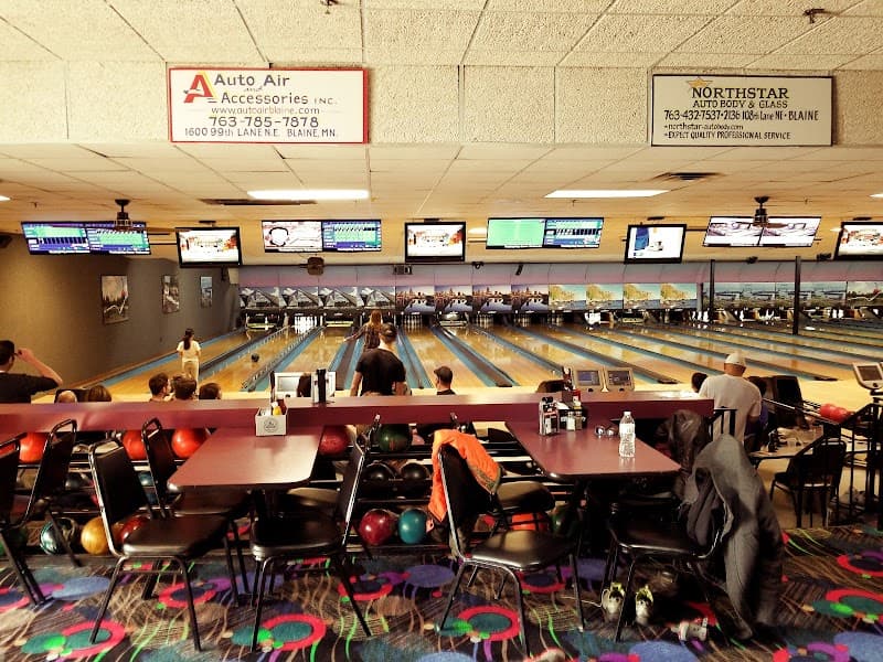 Interior view of Blainbrook Entertainment Center bowling alley