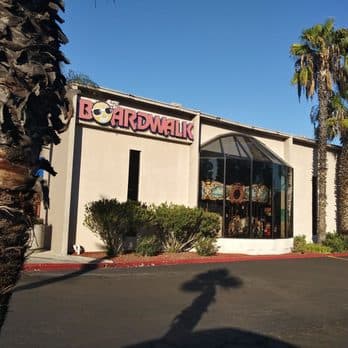 Interior view of Boardwalk bowling alley