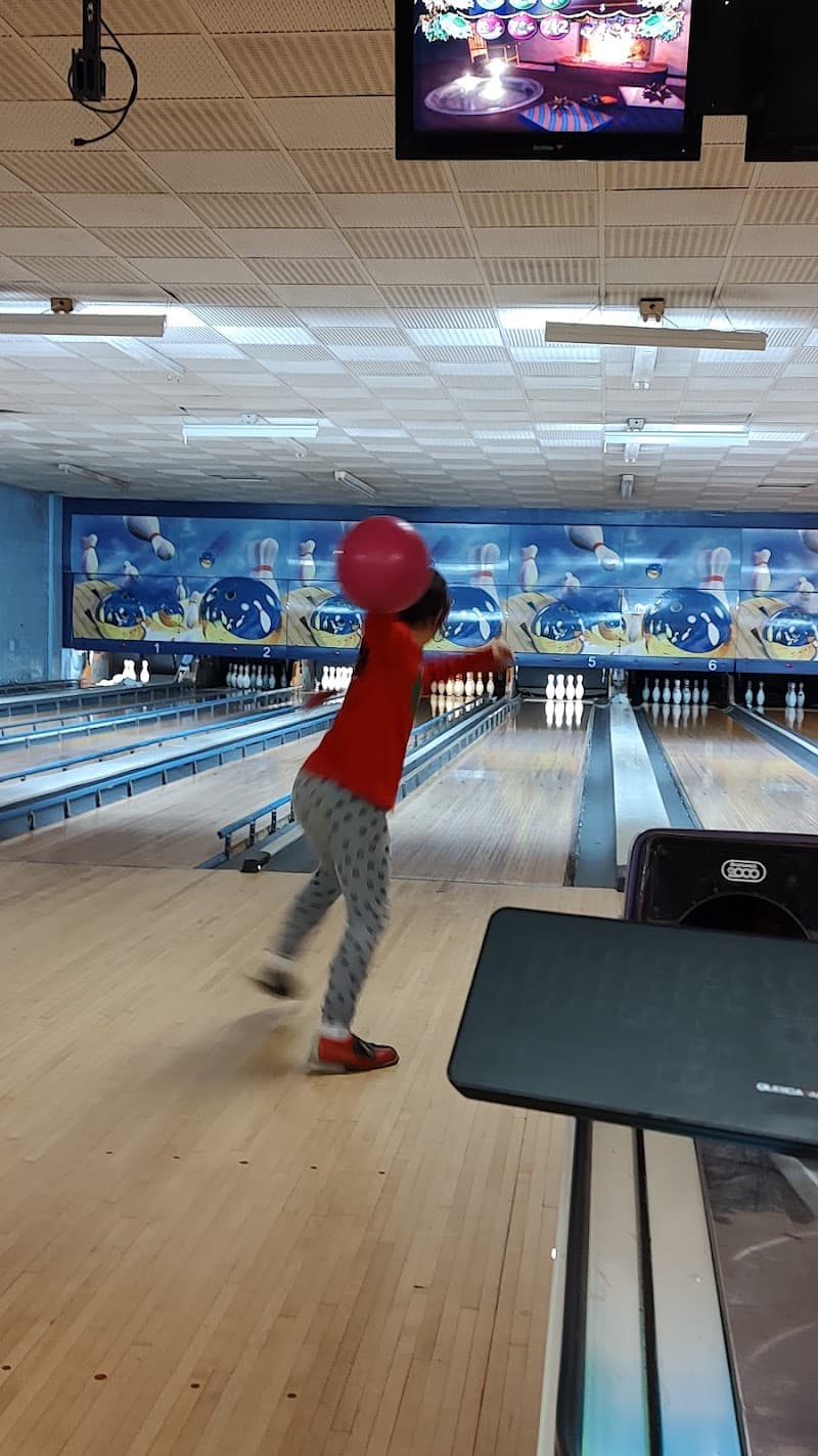 Interior view of Bowl-M-Over bowling alley