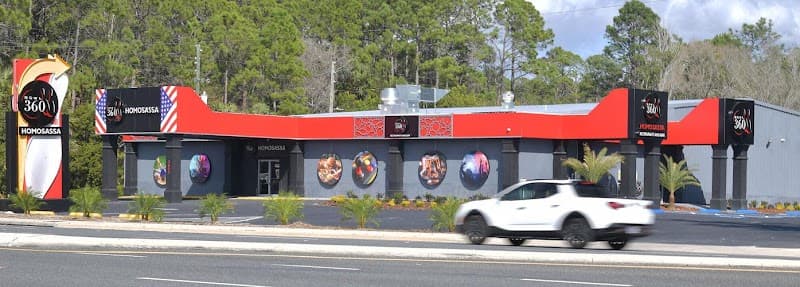 Interior view of Bowl 360 Homosassa bowling alley