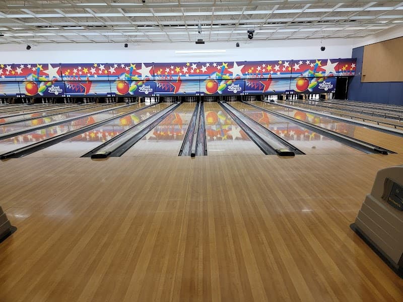 Interior view of Bowl America Short Pump bowling alley
