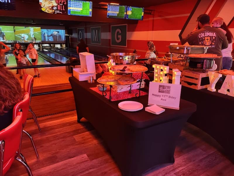 Interior view of Bowl america bowling alley