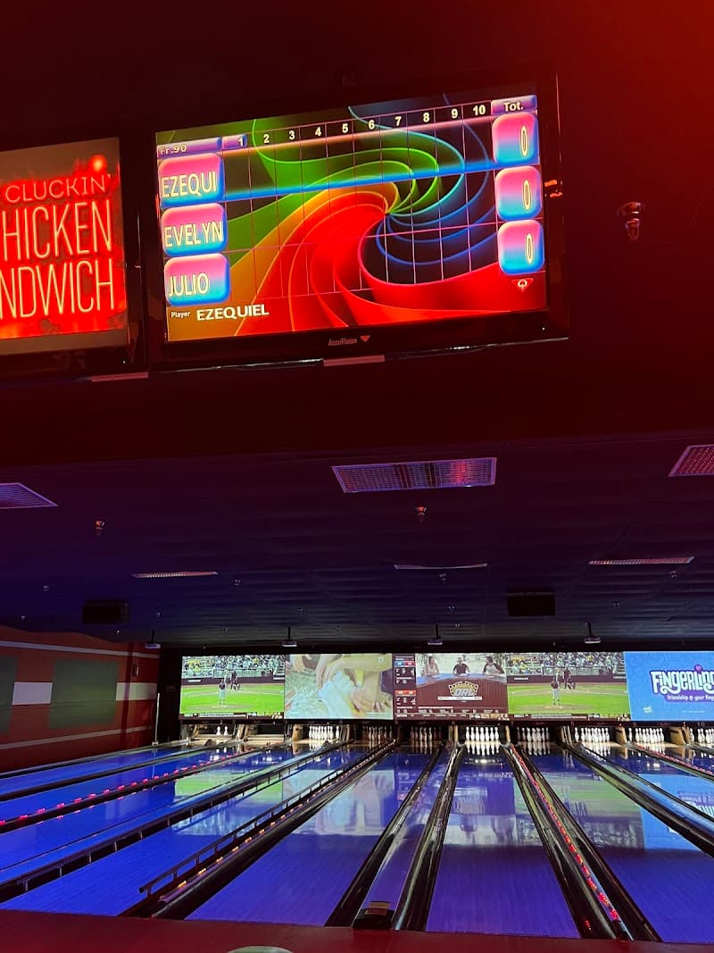 Interior view of Bowlero Altamonte bowling alley