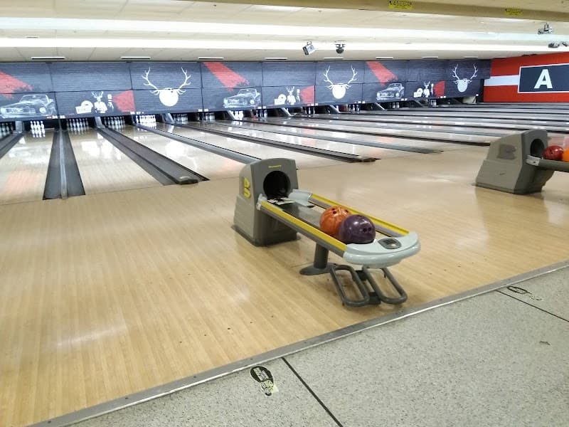 Interior view of Bowlero Austell bowling alley