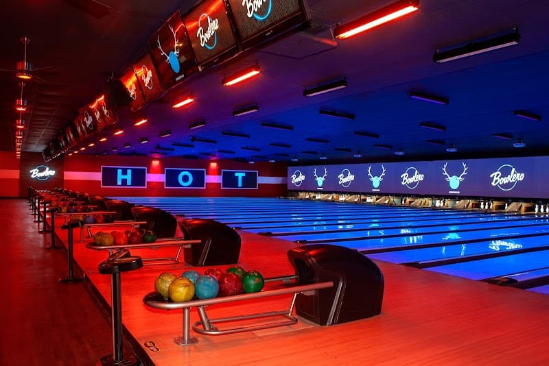 Interior view of Bowlero Bradenton bowling alley