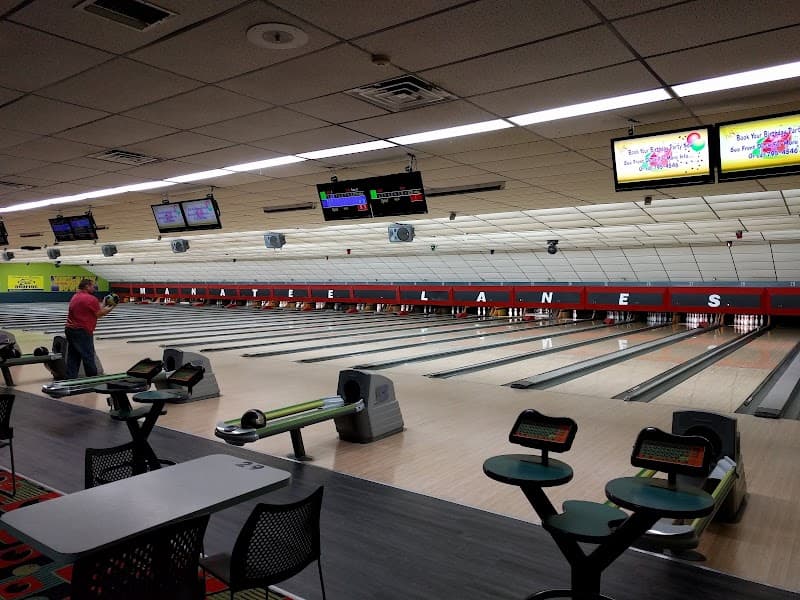 Interior view of Bowlero Crystal River bowling alley