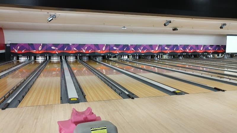 Interior view of Bowlero Dale City bowling alley
