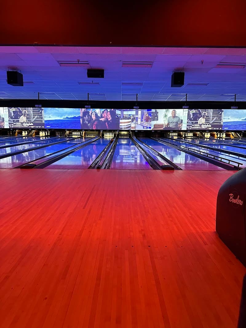 Interior view of Bowlero Euless bowling alley