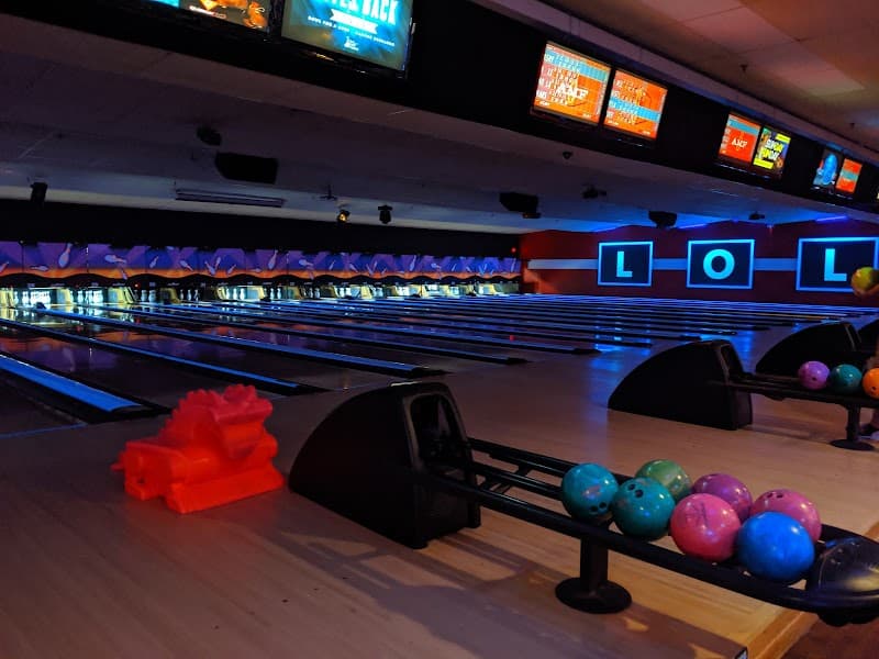 Interior view of Bowlero Lynnhaven bowling alley