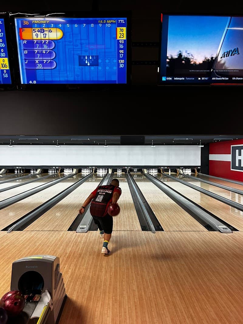Interior view of Bowlero Melbourne bowling alley