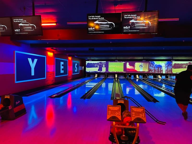 Interior view of Bowlero Norco bowling alley