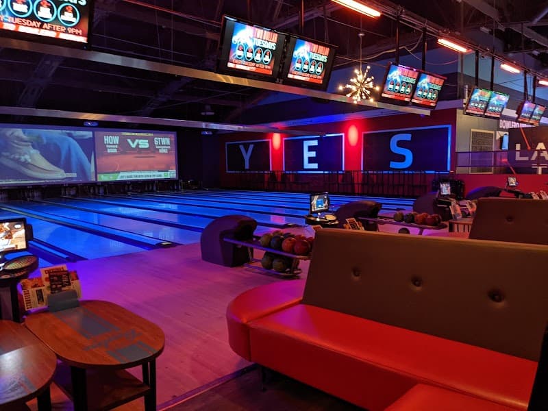 Interior view of Bowlero Norwalk bowling alley