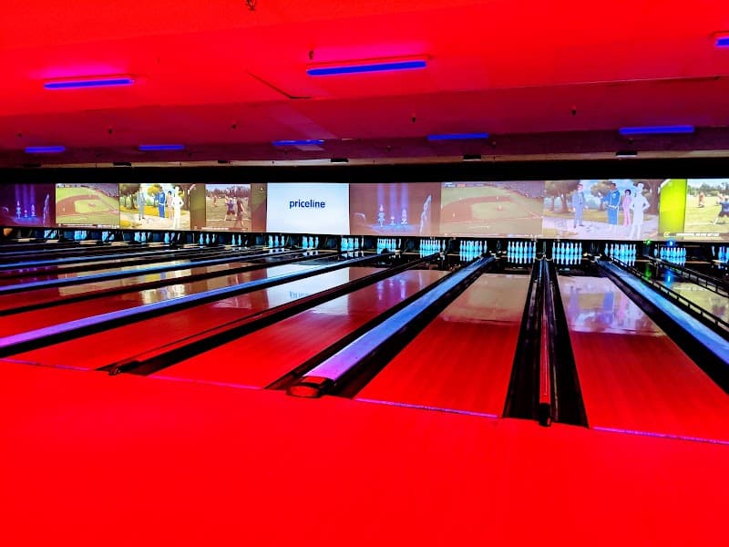 Interior view of Bowlero Old Town bowling alley