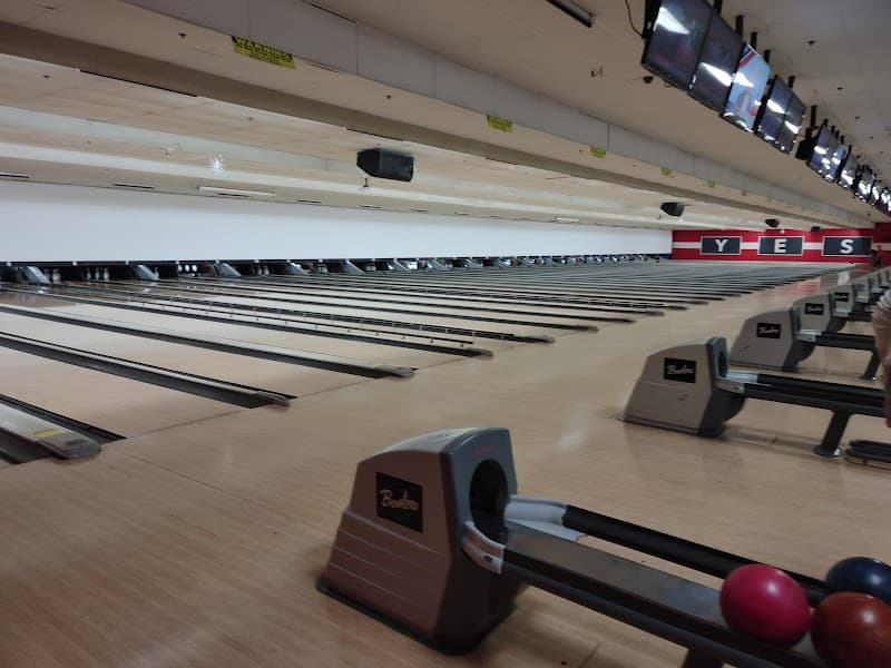 Interior view of Bowlero Riverview bowling alley