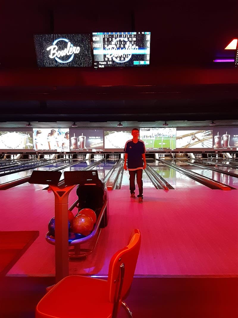 Interior view of Bowlero Turnersville bowling alley