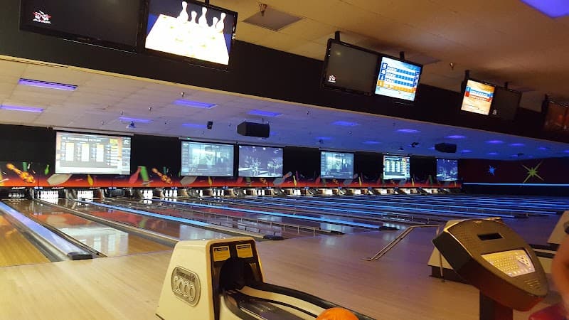 Interior view of Bowlero Union Hills bowling alley
