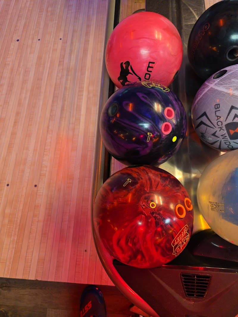 Interior view of Bowling World bowling alley