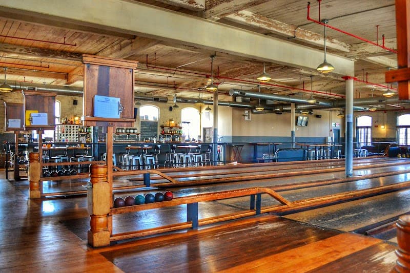 Interior view of Breaktime Bowl and Bar Events bowling alley