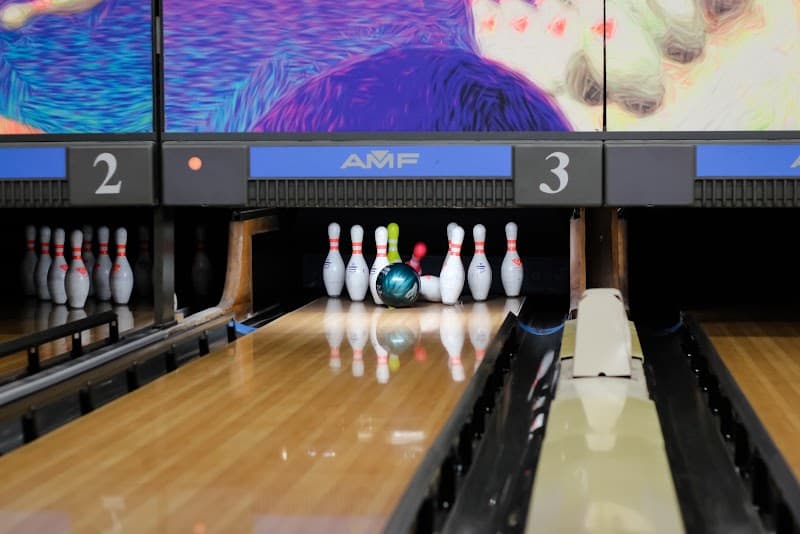 Interior view of Brown Deer Lanes bowling alley
